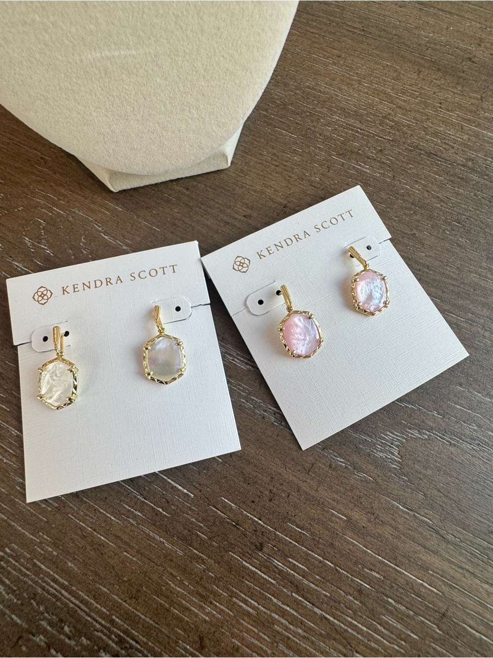 Kendra Scott Pink and Iridescent Elle Gold Drop Earrings ❗️Bundle ❗️